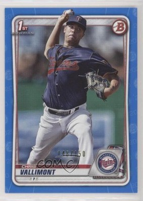 2020 Bowman Prospects Blue 148/150 Chris Vallimont #BP-78 n1u