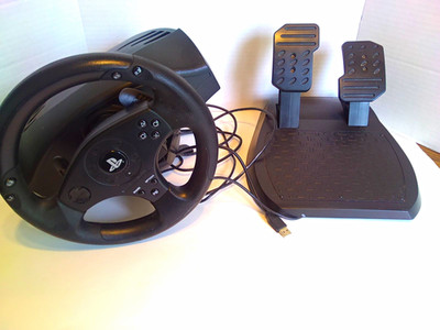Thrustmaster T80 Racing Wheel w/ Pedals for Sony PlayStation 4 USB Wired Black