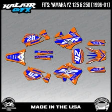 Graphics Kit for Yamaha YZ250 YZ125 (1996-2001) YZ 250 YZ 125 Lethal - Orange
