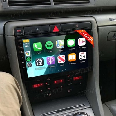 Carplay Android 15 Für Audi A4 8E 8H B6 B7 2000-2009 Autoradio GPS Navi WIFI BT