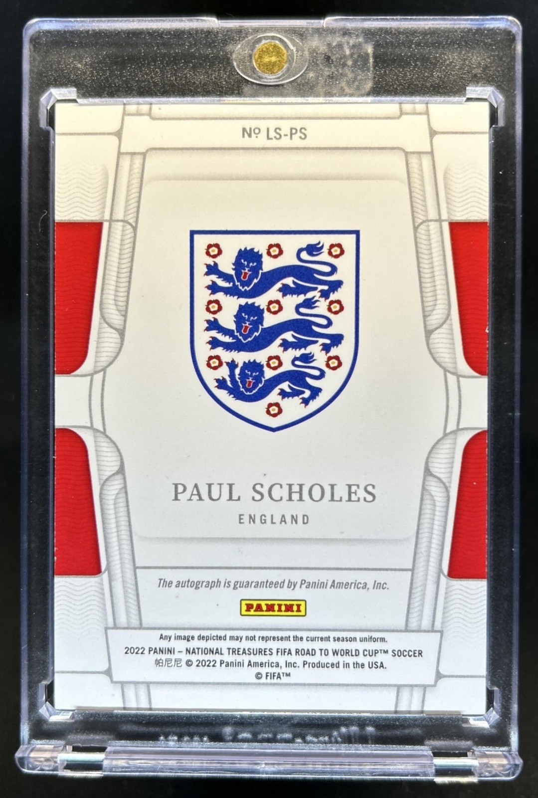 2022-23 National Treasures World Cup Paul Scholes Legendary Signatures Auto #/99 view 2