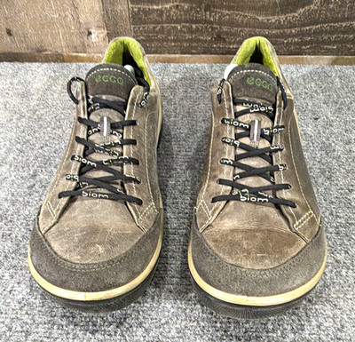 ECCO BIOM Sneakers Mens 11 Gray Lace Up Low Top Walking Shoes Rubber Sole