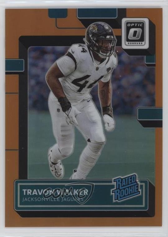2022 Panini Donruss Optic Rated Rookie Orange Prizm /199 Travon Walker #225 0u2j