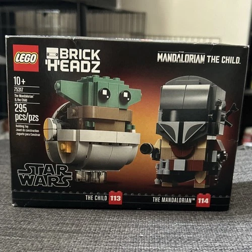 LEGO BrickHeadz The Mandalorian & The Child Set BRAND NEW 75317, 295 Pieces, 10+