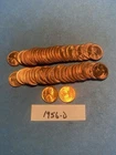 UNC 1956-D Lincoln Wheat Cent Roll