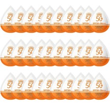 30-Pack Mini Sunscreen, SPF 50 Travel-Size Sunscreen, Travel-Size Sunscreen Sac
