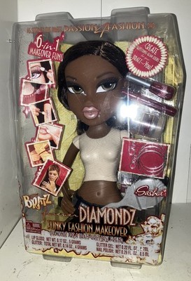 Bratz Diamondz Funky Fashion Makeover Doll Sasha Torso Makeup Set New 2006