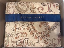 Ralph Lauren Anderson Paisley Duvet Cover Full/Queen Neutral/ Navy Border 400