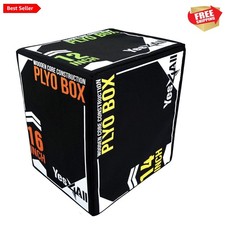 High-Weight Capacity Plyometric Jump Box - Secure  Comfortable Design