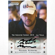 2010 Razor Poker MICHAEL "The Grinder" MIZRACHI auto Las Vegas autograph card SP