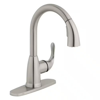 Glacier Bay Dylan Single-Handle Pull-Down Sprayer Kitchen Faucet Stainless Steel