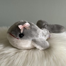 Vintage 1978 Dakin Nature Babies Winnie Whale Plush Stuffed Animal with Tag