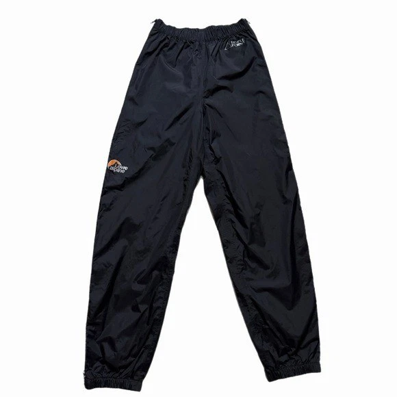 Lowe Alpine Triple Point Black Rain Gear Zip Off M Hiking Camping Pants Gorp