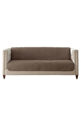 SureFit 56x75 Multi-Use Basketweave Furniture Protector Chocolate