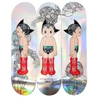 ✨NEW/SEALED✨ Astro Boy x Bait Skateboard Deck 3 Piece Set (Silver, Glow in Dark)