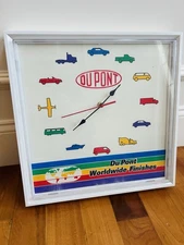 Vintage DuPont Automotive Finishes Clock