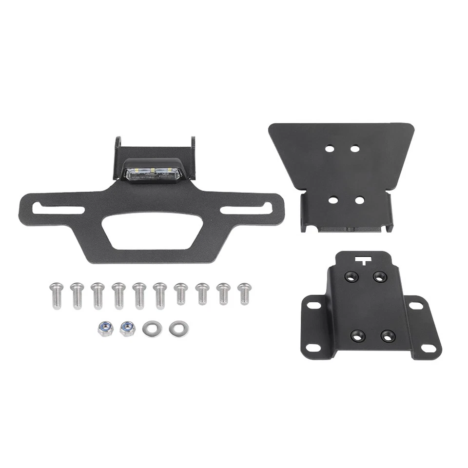 Soporte de matrícula ordenado cola trasera plegable para Yamaha MT-07 14-24 FZ-07 14-20 Foto 3 de 4