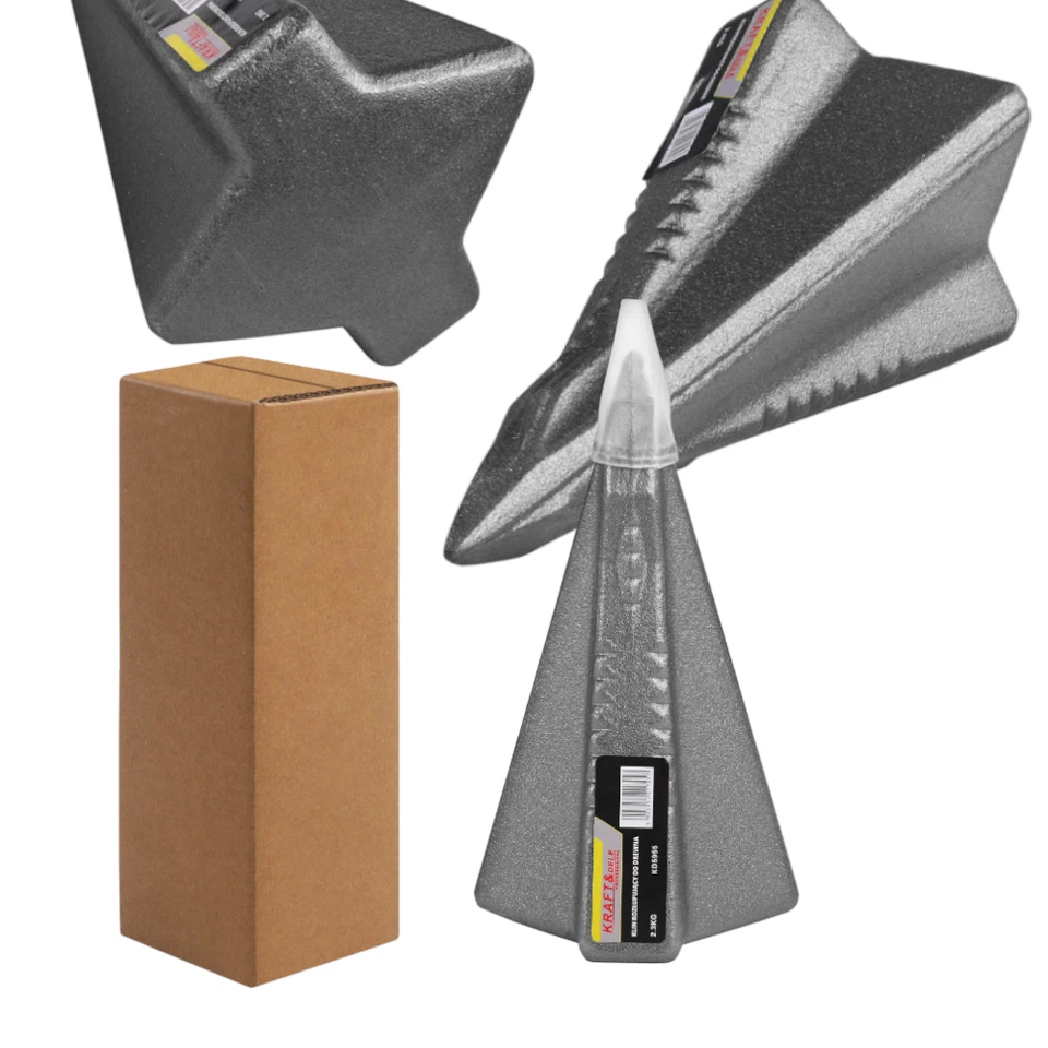 MARKENLOS Holz Spaltkeil 2,3 kg KD5955 Forst Brennholz Keil zum Holzspalten robust