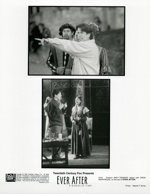 Ever After Movie Set Silver Gelatin Press Photo 1998 Drew Barrymore Andy Tennant