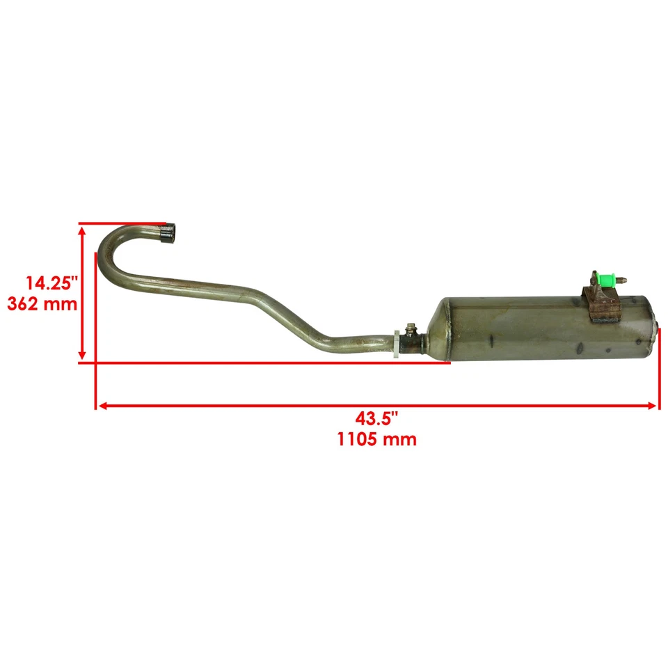 Silenciador de escape para Honda FourTrax Foreman 4x4 ES TRX500FE TRX500FM 2014-2019 - Imagem 2 de 4