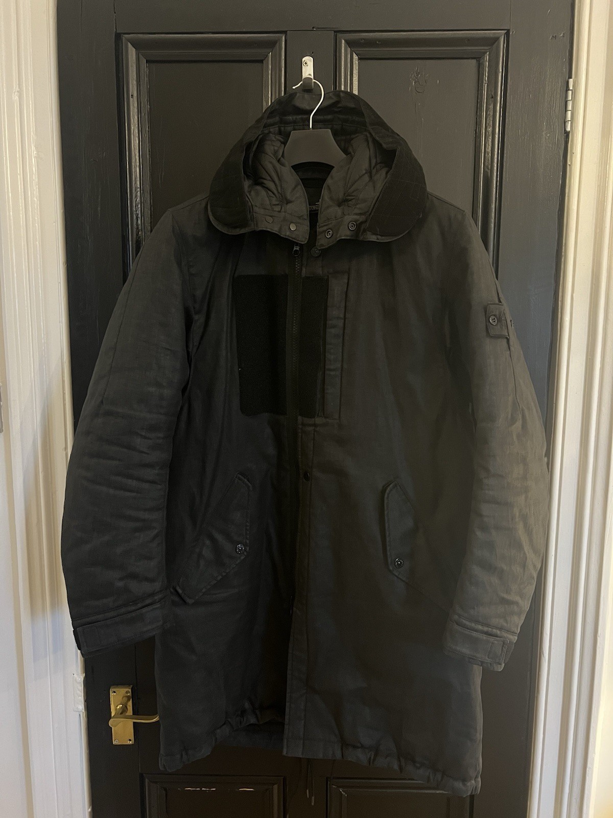 Stone Island Shadow Project Rubberized Linen Parka Medium