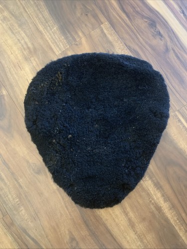 Alaska Leather Black Sheepskin ButtPad Medium