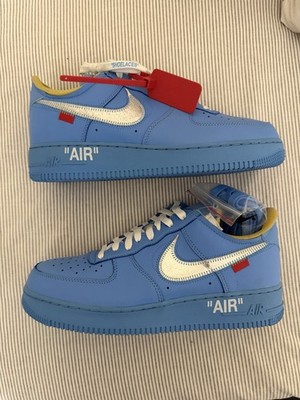 Size 10 - Nike Air Force 1 Low Off-White MCA university Blue