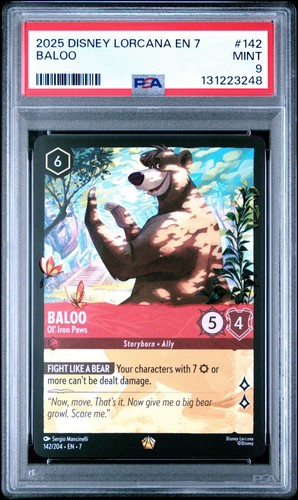 Baloo - Ol' Iron Paws graded PSA 9 for sale on eBay