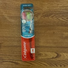 Colgate Gum Health Ultra Soft Floss-Tip Toothbrush 2 Pack