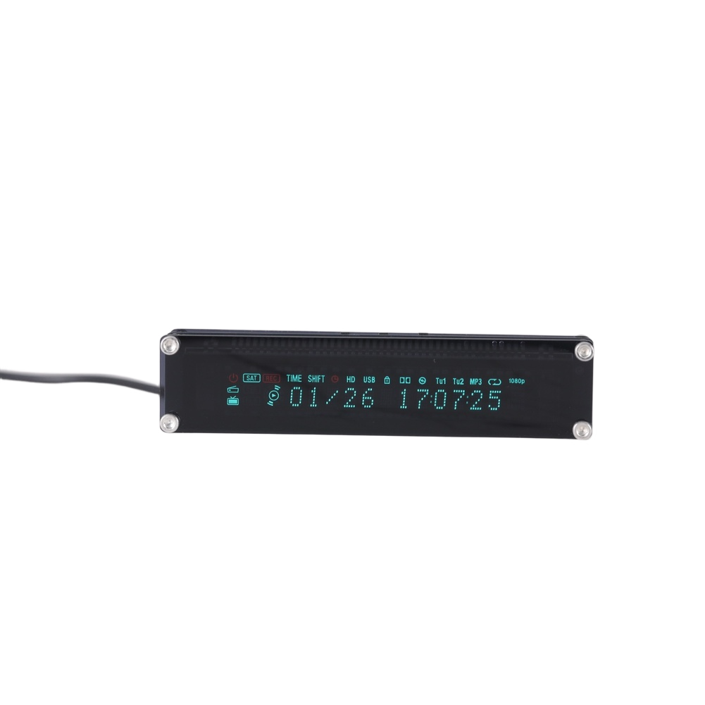 for vfd Desktop Clock Retro Style USB Powered Vacuum Fluorescent