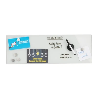 Magnettafel glas Rahmenlose Notiztafel 1,5 kg Glas Notizboard Pinnwand aus Glas - Bild 1 von 4
