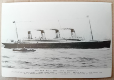 TITANIC 75. JAHRESTAG POSTKARTE Ulster Folk and Transport Museum B024