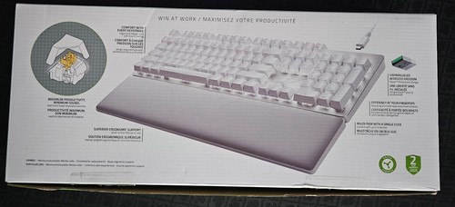 Razer Pro Type Bezprzewodowa klawiatura mechaniczna Bluetooth - biała - przeczytaj opis - Zdjęcie 2 z 9