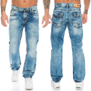 Vaqueros Hombre CIPO & BAXX C-1053 Jeans Para Hombre CIPO & BAXX C-1053: Corte Regular, Efecto Rasgado Y Desgastado, Disponibles En Varias Tallas Jeans Hombre - Foto 3