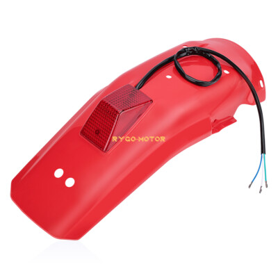 #ad Red Rear Fender Guard w Taillight For Honda XR250R 1986 1995 XR600R 1985 2000 $51.99