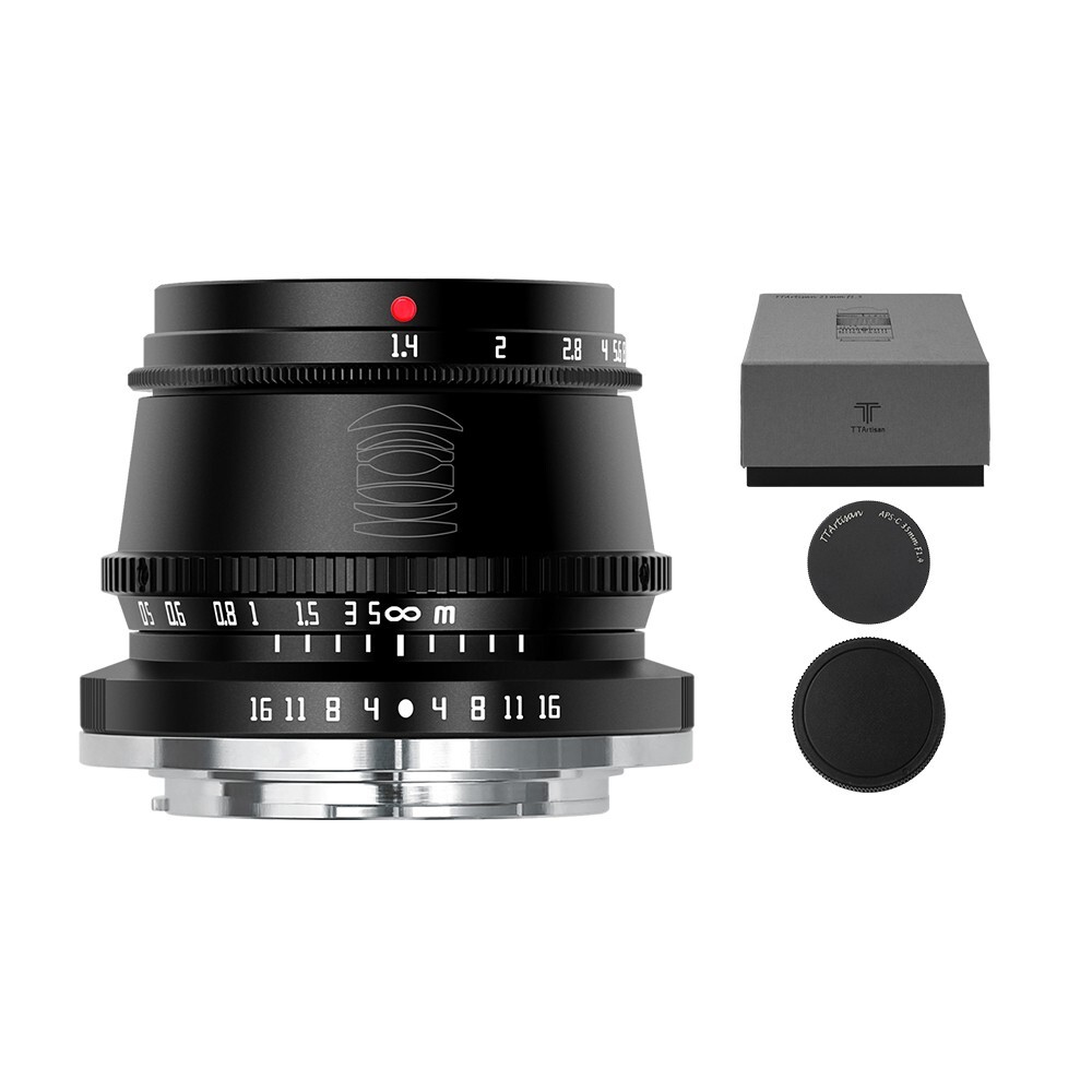Objectif TTArtisan 35mm F1.4 APS-C Manuel pour Hybride Sony E