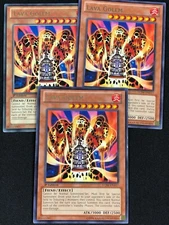 YUGIOH LAVA GOLEM LCJW-EN117 1ST RARE X3 (NM)