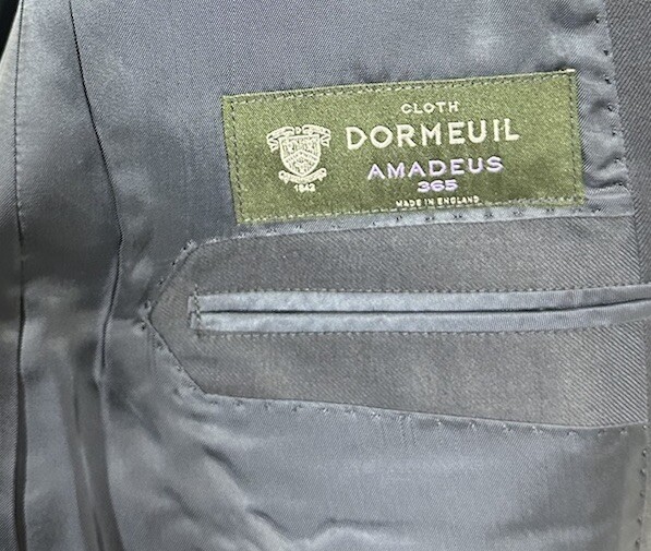 Hemrajani Brothers Current Solid Blue Dormeuil Wo… - image 6