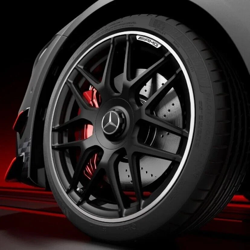 Wheel Center Cap for Mercedes Benz C63s E63s CLS63 A45 SL63 GTS AMG A0004001100 - Image 4 of 4