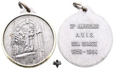 ISOLA DOVARESE 25° Anniversario AVIS 1959 1984 Medaglia
