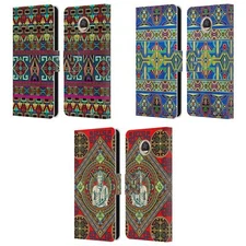 HEAD CASE DESIGNS TIBETAN PATTERN LEATHER BOOK WALLET CASE FOR MOTOROLA PHONES