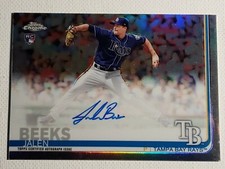 2019 Topps Chrome Ref/499 Jalen Beeks RC Autograph Rays, Red Sox Signed Auto WSC