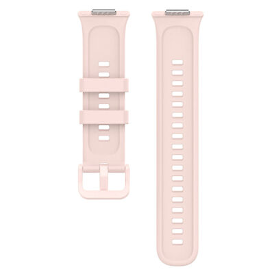 For Huawei Watch Fit 2 Silicone Watch Strap Wristband Stainless Steel Metal Plug