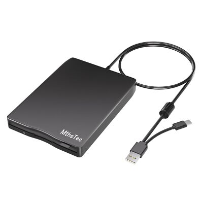 USB Floppy Drive 3.5'' External USB Type-C 1.44 MB FDD for Windows XP to 11