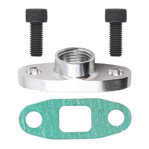 Turbo Kit adaptador de brida entrada de alimentación de aceite T3 T4 T04E GT42 - Imagen 3 de 7