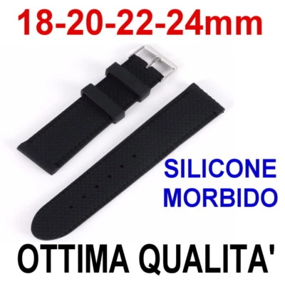 Bracelet Montre En Gomme 20mm - Marque Watch Geko, Neuf Avec étiquettes, Noir