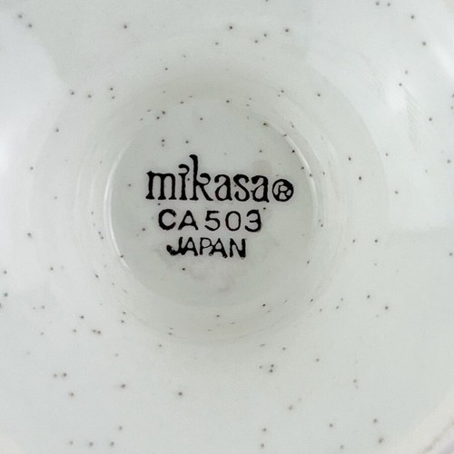 Mikasa Amy Country Club Creamer Yellow Flower Blue Edge Footed Stoneware Japan - Picture 13 of 13