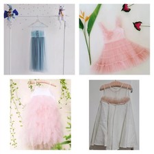 Girls Dresses Lot Of 4 Size M Sleeveless Party Casual Christmas Wedding Princes