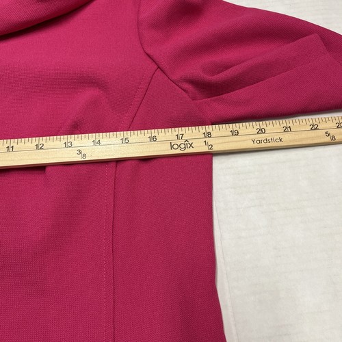 Trina Turk Dress Womens 6 Pink Fuchsia Maleko Faye Shift Cowell Neck Mod Retro - 第 7/11 張圖片