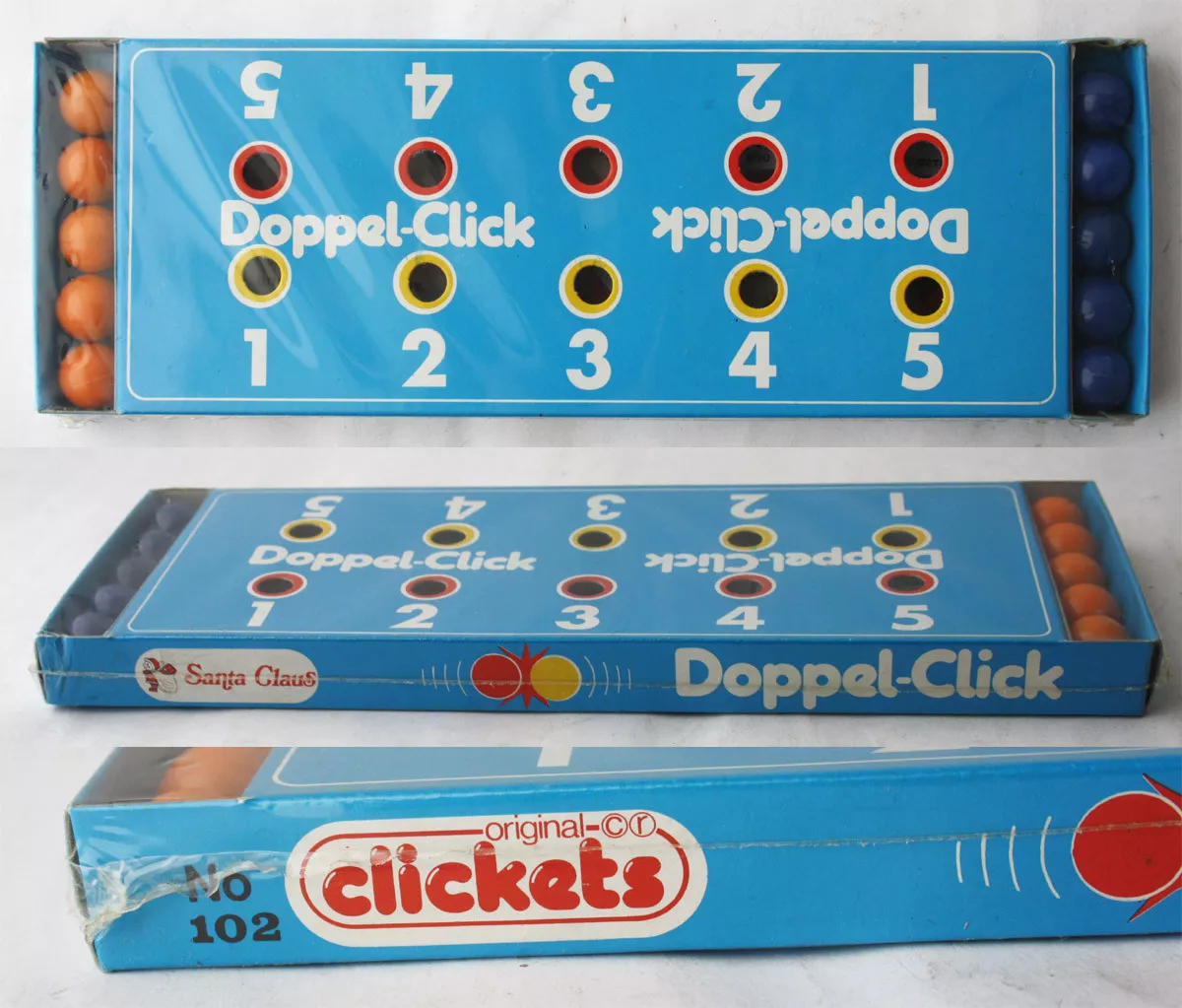 RARE VINTAGE 80 S ORIGINAL CLICKETS MAGNETIC MARBLES GAME GREECE NEW SEALED